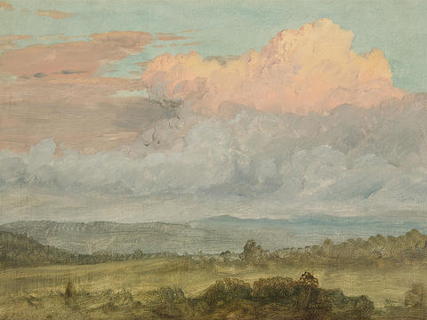 复古挂画 风景油画