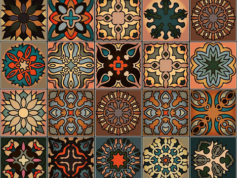 花纹复古瓷砖
