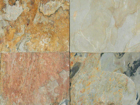  大理石石材 岩石 室外火烧板芝麻黑芝麻灰花岗岩墙地面 广场砖 