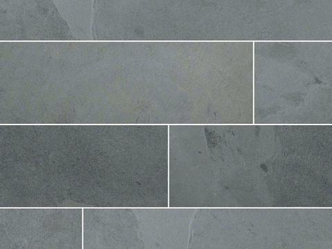 大理石石材 岩石 室外火烧板芝麻黑芝麻灰花岗岩墙地面 广场砖