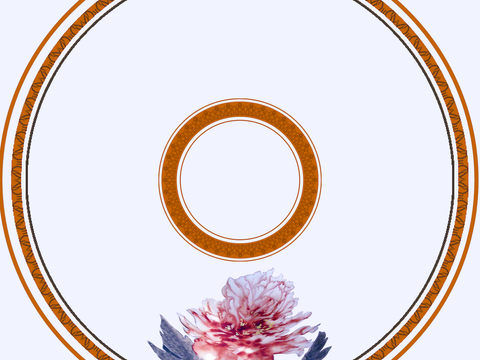 盘子 菜盘 餐盘 古典青花瓷瓷盘图案花纹 陶瓷瓷器花纹