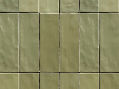 复古绿手工条形砖