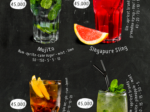  菜单 招牌 咖啡店奶茶店菜单涂鸦黑板 红酒酒瓶标签 横眉门楣 