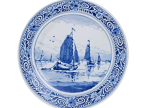 盘子 菜盘 餐盘 古典青花瓷瓷盘图案花纹 陶瓷瓷器花纹