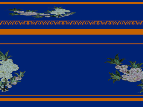 盘子 菜盘 餐盘 古典青花瓷瓷盘图案花纹 陶瓷瓷器花纹