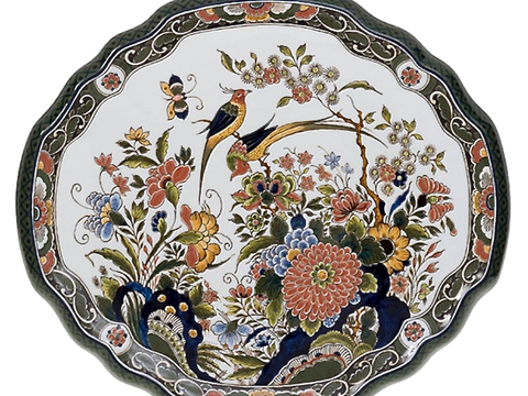 盘子 菜盘 餐盘 古典青花瓷瓷盘图案花纹 陶瓷瓷器花纹