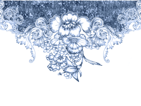 盘子 菜盘 餐盘 古典青花瓷瓷盘图案花纹 陶瓷瓷器花纹