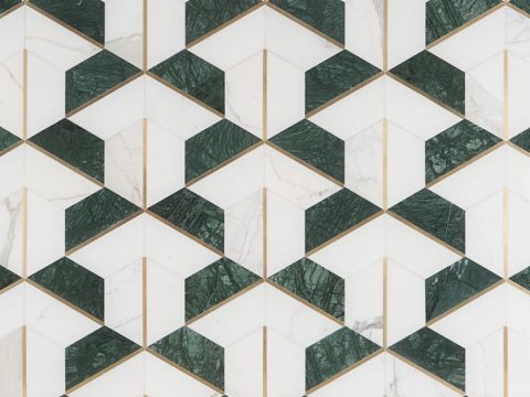 法式无缝地砖拼花艺术砖贴图