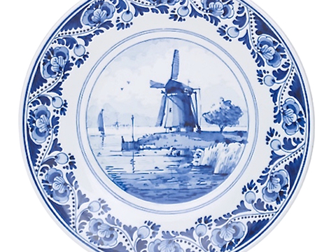  盘子 菜盘 餐盘 古典青花瓷瓷盘图案花纹 陶瓷瓷器花纹 