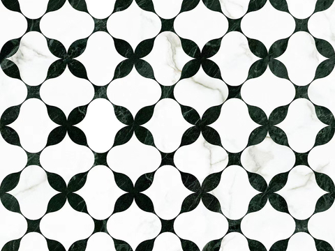 法式无缝地砖拼花艺术砖贴图