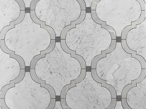 法式复古几何花砖艺术砖贴图