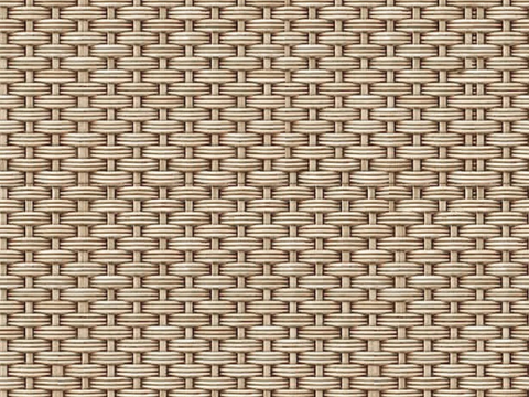 无缝黄色藤编竹编