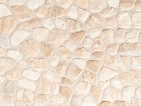 诧寂风 名宿 露台花园地面 鹅卵石 米黄色系鹅卵石 米黄石头