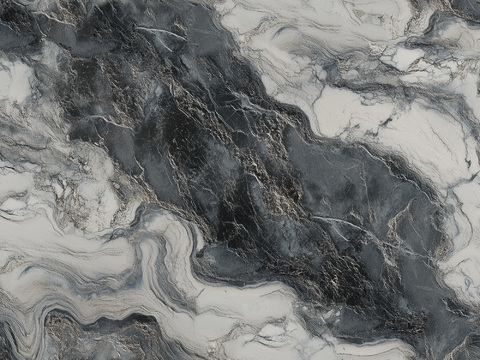 欧式轻奢奢石 黑白灰奢石大理石贴图