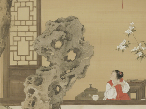 中式古画 宋代装饰挂画