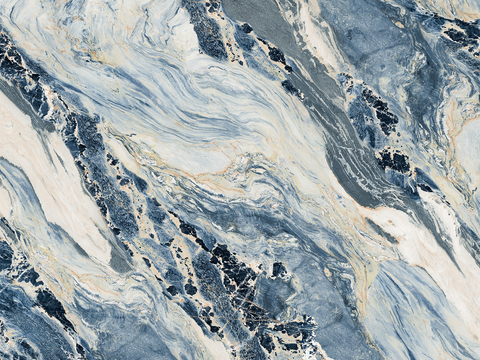 法式现代蓝色大理石奢石 潘多拉奢石