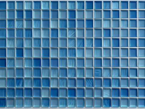 现代简约 蓝色玻璃马赛克 蓝色泳池马赛克 蓝丝绒纹马赛克