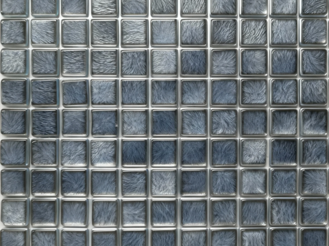 现代简约 灰蓝玻璃马赛克 灰色泳池马赛克 灰色丝绒纹马赛克