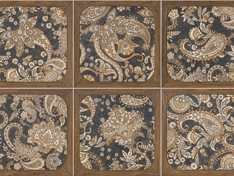  南洋复古花砖 