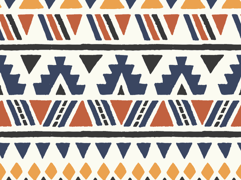 无缝民族风花纹布料贴图