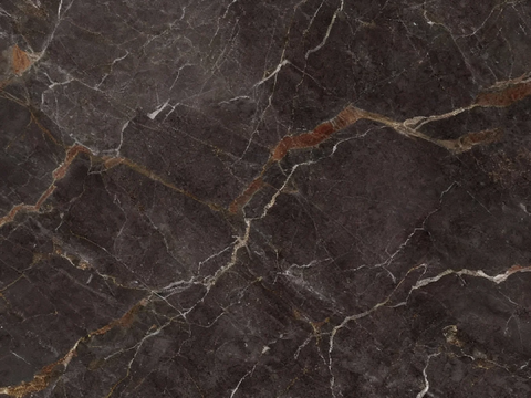 现代简约英伦印象大理石深棕色大理石瓷砖岩板黑金大理石 深色大