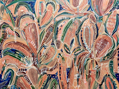 现代抽象艺术装饰画儿童画 抽象油画贴图