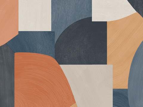 彩色几何壁纸贴图