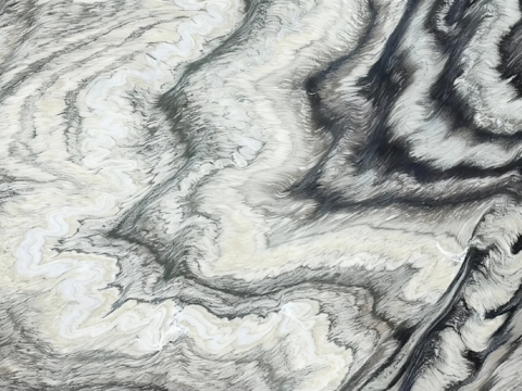 现代轻奢中式莫兰迪大理石 黑白大理石 祥云纹大理石山水大理石