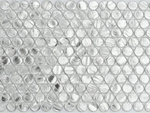 现代轻奢 银丝纹理玻璃马赛克 灰色玻璃马赛克