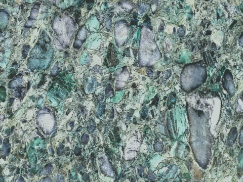 祖母绿大理石墨绿大理石瓷砖岩板绿鹅卵石奢石 深绿山水大理石