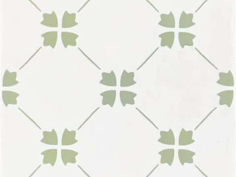 现代法式无缝绿色小法花砖贴图