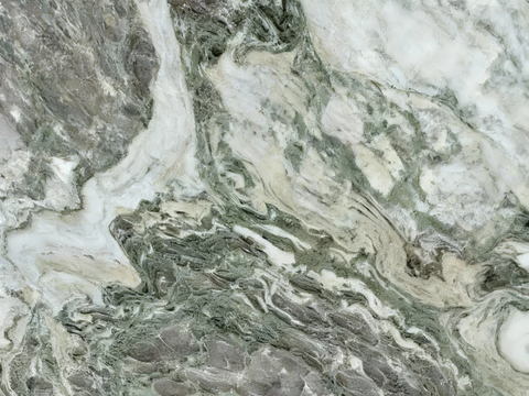 现代 欧珑翡翠大理石绿色大理石瓷砖岩板绿色奢石绿山水大理石