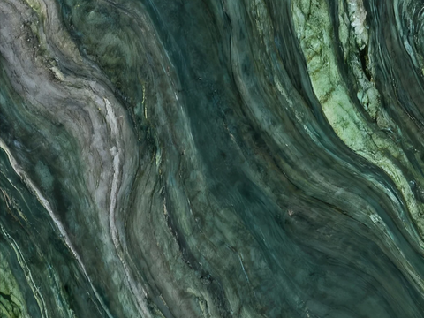 巴黎春天大理石绿大理石绿色大理石瓷砖岩板绿色奢石绿山水大理石