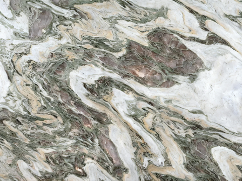 现代 欧珑翡翠大理石绿色大理石瓷砖岩板绿色奢石绿山水大理石