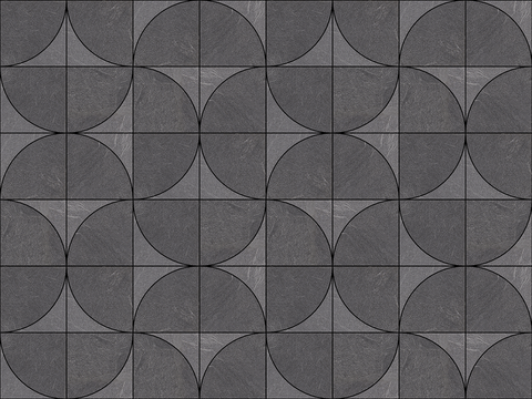 现代无缝地面石材拼花 灰色跳色广场砖贴图