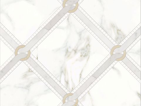 无缝大理石拼花几何花砖 大理石拼花