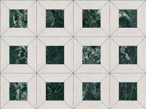 现代无缝轻奢石材拼花地面大理石贴图