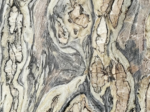 现代轻奢 仿木瘤纹大理石瓷砖岩板 米黄木纹大理石