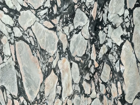 巴黎世家大理石宝格丽粉大理石宝格丽黑白色奢石网状网大理石