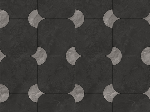 现代无缝轻奢石材拼花地面大理石贴图