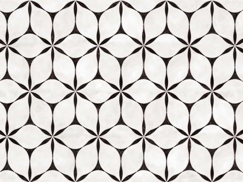 现代无缝轻奢石材拼花地面大理石贴图