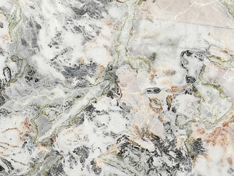 冷翡翠大理石绿色大理石瓷砖岩板绿色奢石绿山水大理石白绿翡翠