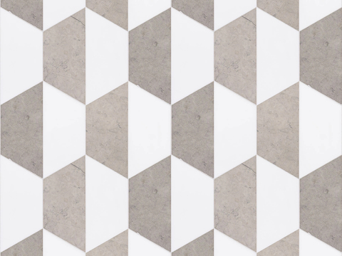 现代无缝石材地面石材拼花大理石