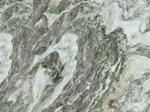 现代 欧珑翡翠大理石绿色大理石瓷砖岩板绿色奢石绿山水大理石