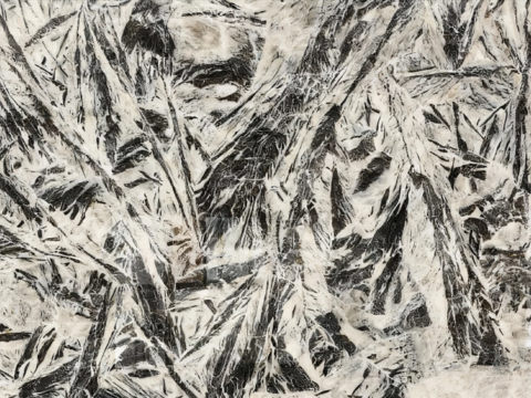 现代轻奢诧寂风工业 凤凰白大理石 羽毛纹理白色大理石瓷砖岩板