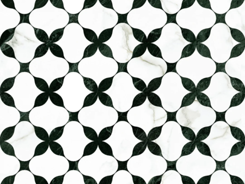 现代无缝石材地面石材拼花大理石