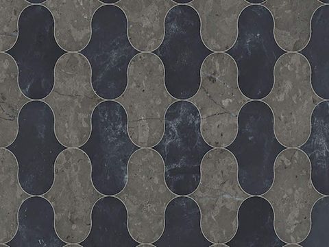 现代无缝轻奢石材拼花地面 拼花石材贴图