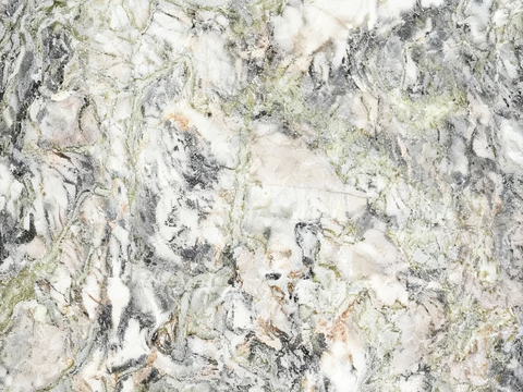 冷翡翠大理石绿色大理石瓷砖岩板绿色奢石绿山水大理石白绿翡翠