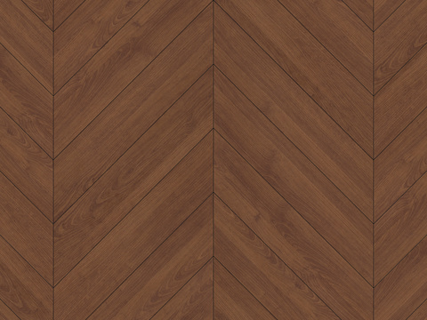 意式现代无缝深胡桃色鱼骨拼人字拼木地板