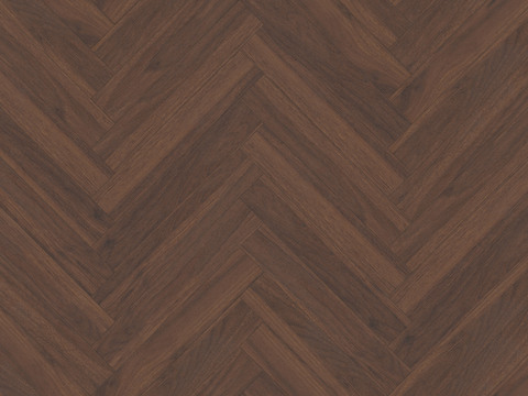 现代极简无缝胡桃色鱼骨拼人字拼木地板
